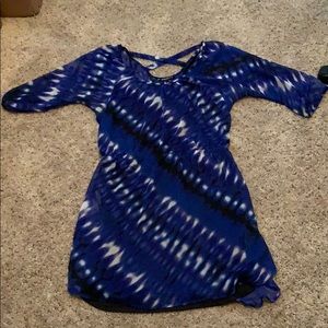 Blue and Black Dress from Express